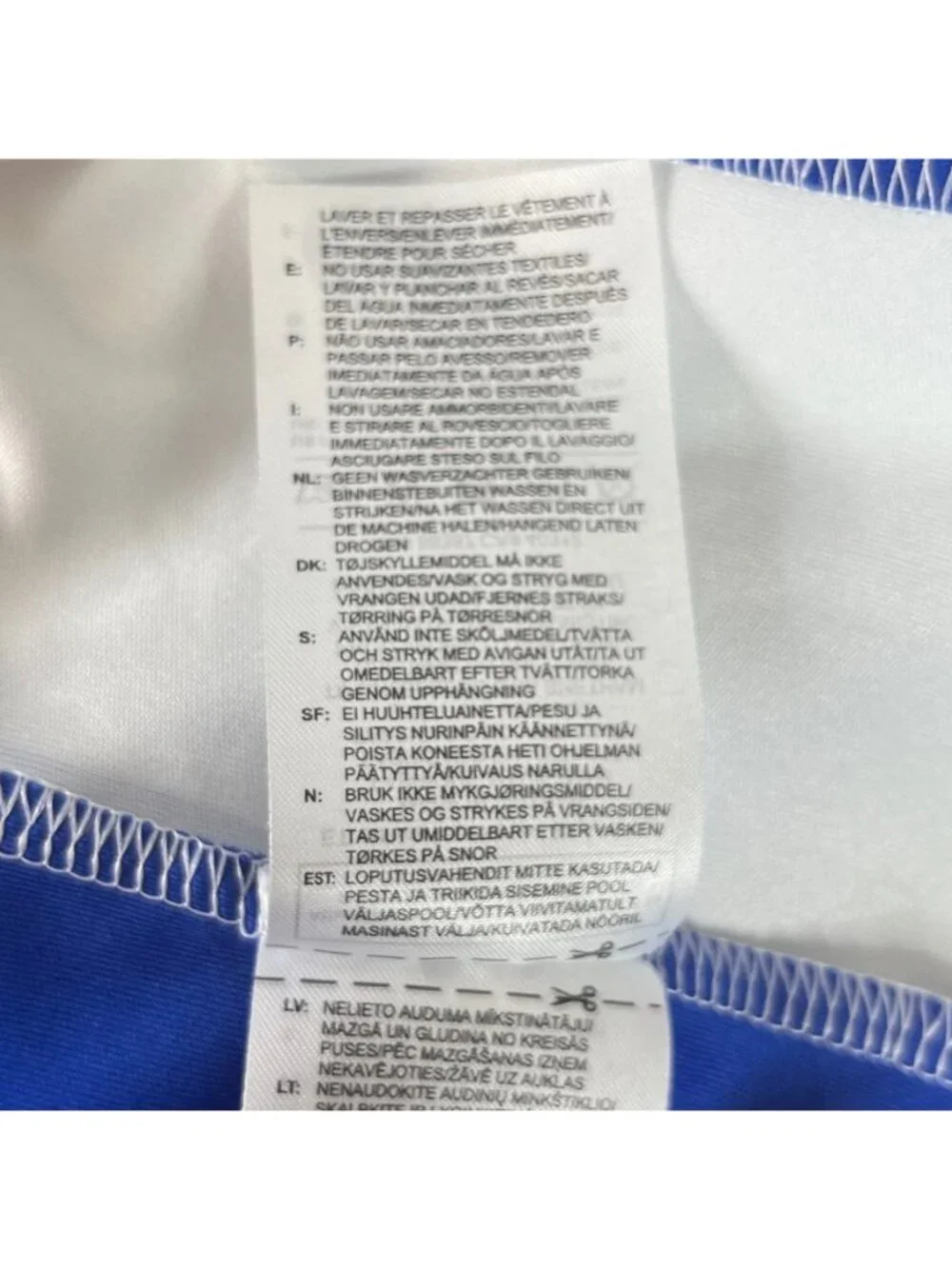 Adidas Shirt Mens Small Blue Soccer Short Sleeves Activewear